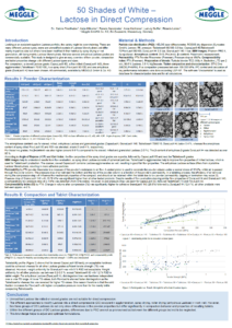 50 Shades of White - Lactose in Direct Compression - MEGGLE Excipients