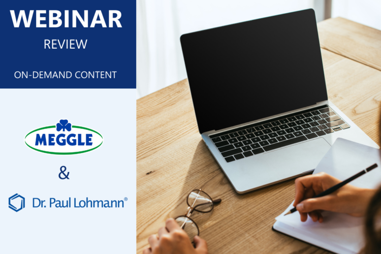 Webinar Dr. Paul Lohmann - MEGGLE Excipients